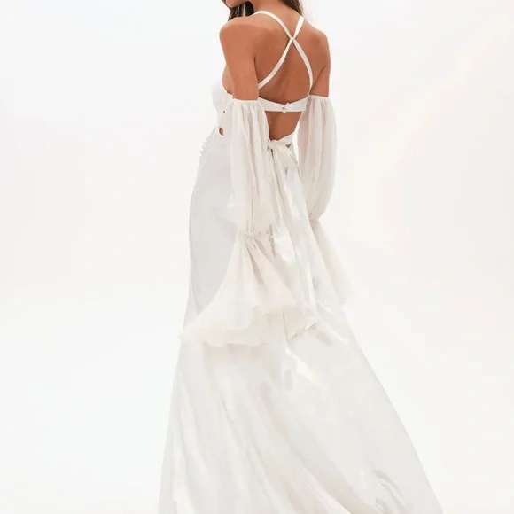 For Love And Lemons White Bridal Gown - Picture 3 of 4